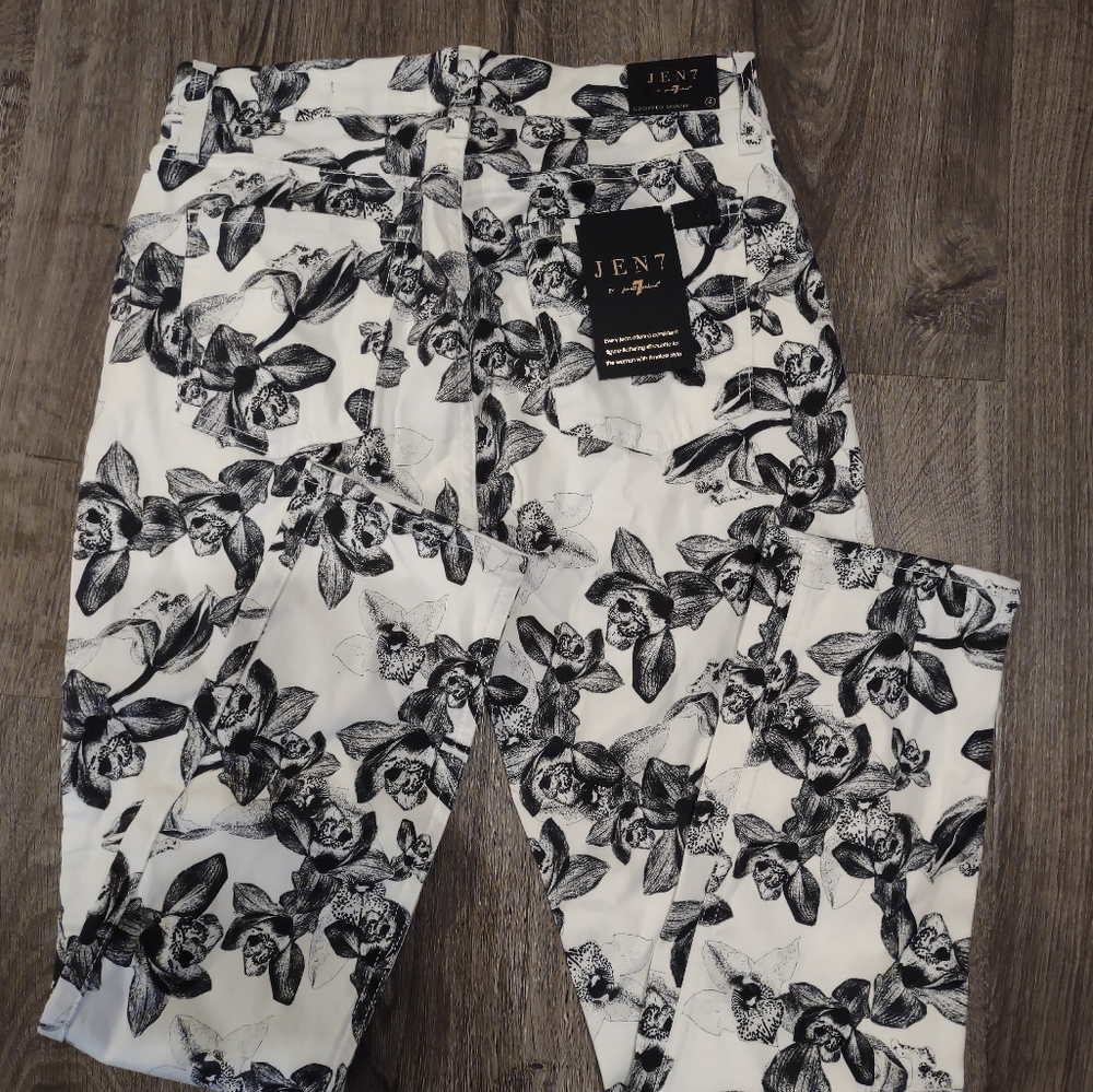 FREE SHIPPING! Jen7 by 7 for All Mankind Women's Cropped Skinny Leg Jean - Picture 9 of 9